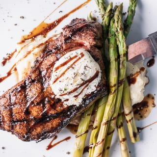 Roasted Garlic NY Steak